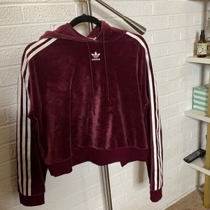 Velour Adidas hoodie